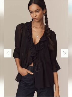 ✨NEW Anthropology Flowy Blouse Top  ✨